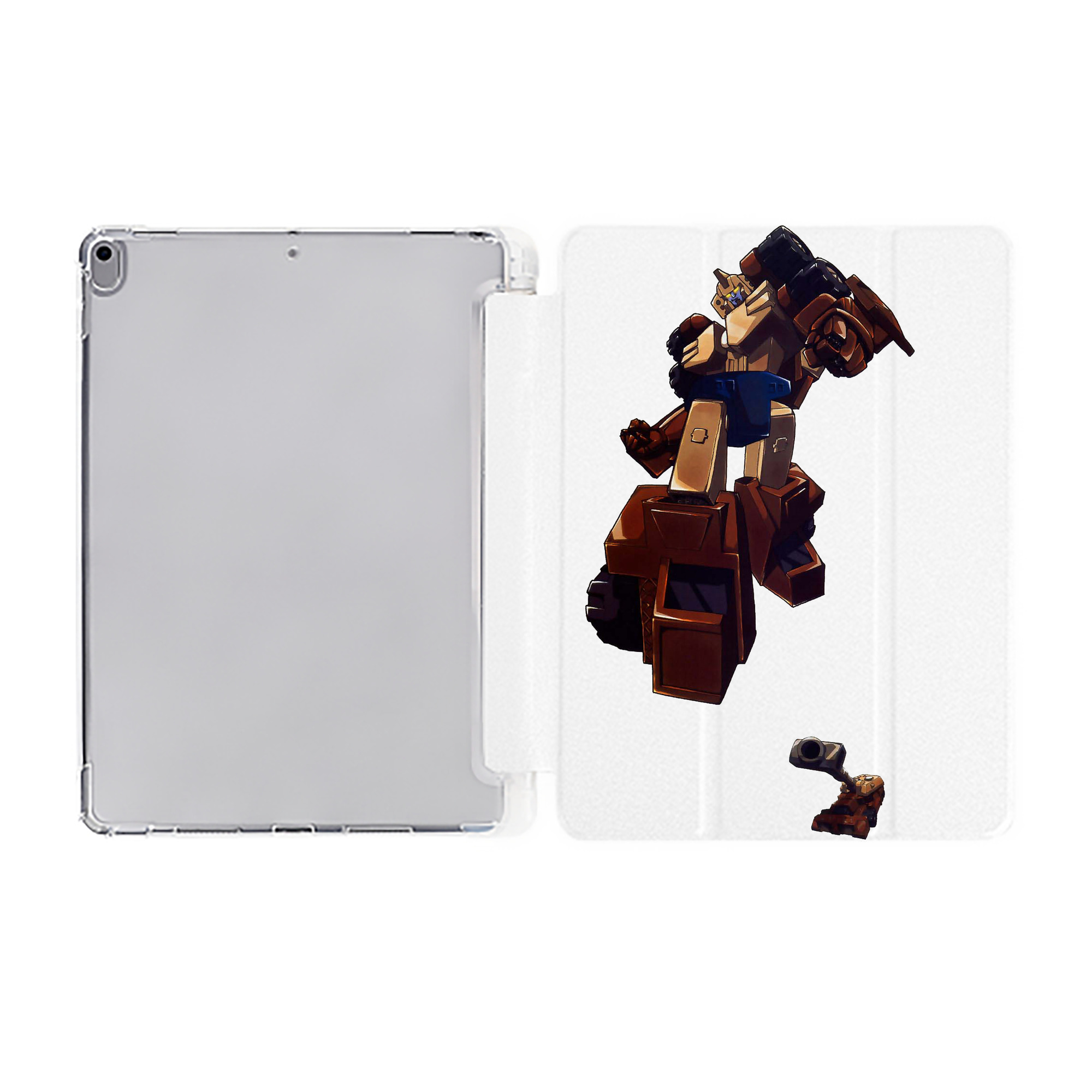 （画像用）  IPad ケース ペン収納付き 三つ折りスタンド PUレザー×シリコン 対応機種9.5/10.5/10.9インチ